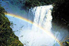 Rainbow over Victoria Falls