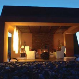 A chalet at Okahirongo Elephant Lodge