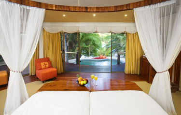 A luxury suite at Ntwala Island Lodge