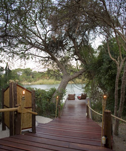 Boardwalk leading down to the Zambezi River