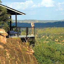 Panoramic views from your private deck