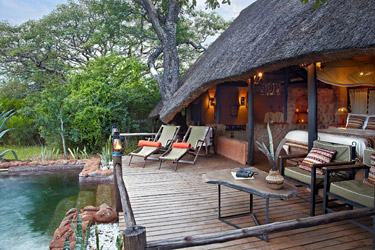 The honeymoon suite at Stanley Safari Lodge