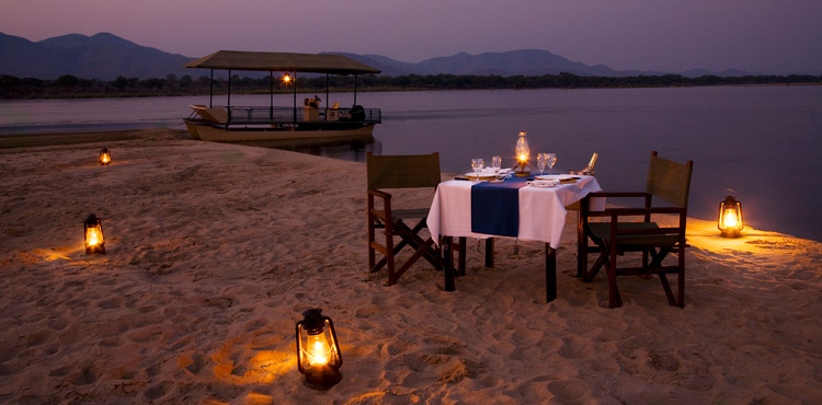 Dinner on the Zambezi River