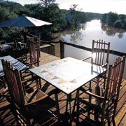 Deck overlooking the river