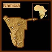 Map of Namibia