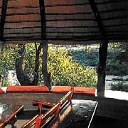 The main deck looking out on the Timbvati Game Reserve