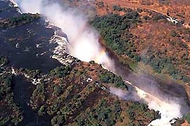 Victoria Falls on the Zambezi River