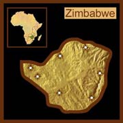 Map of Zimbabwe